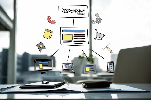Outline of responsive design Free Photo